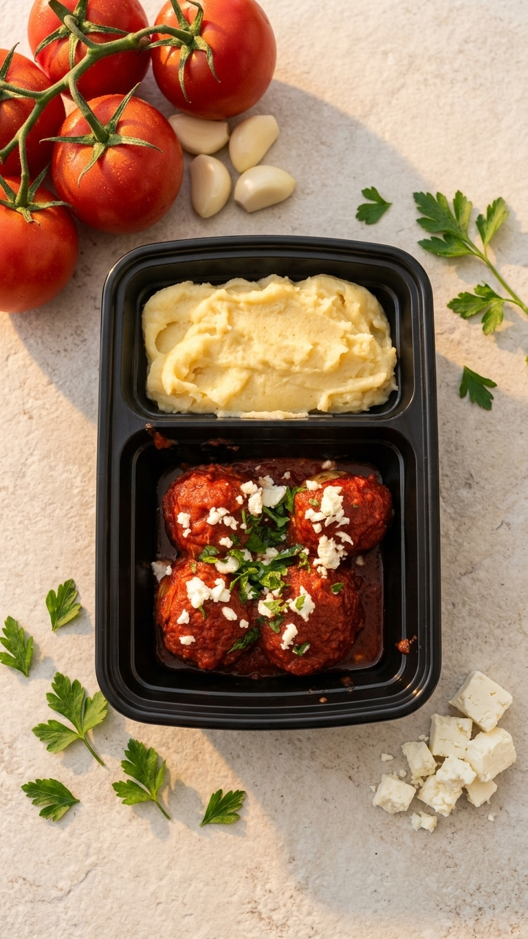 Feta-licious chicken meatballs