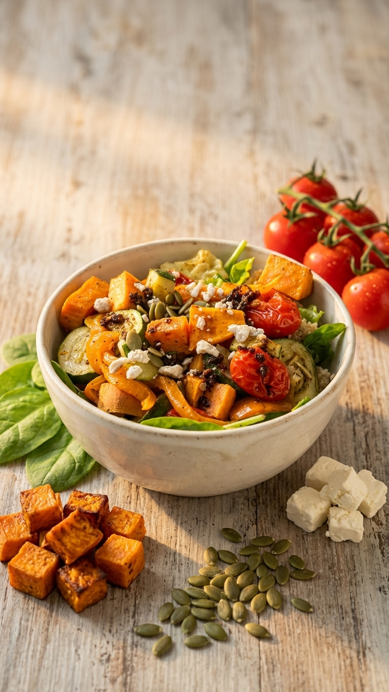 Roasted Veg and Quinoa Power Bowl